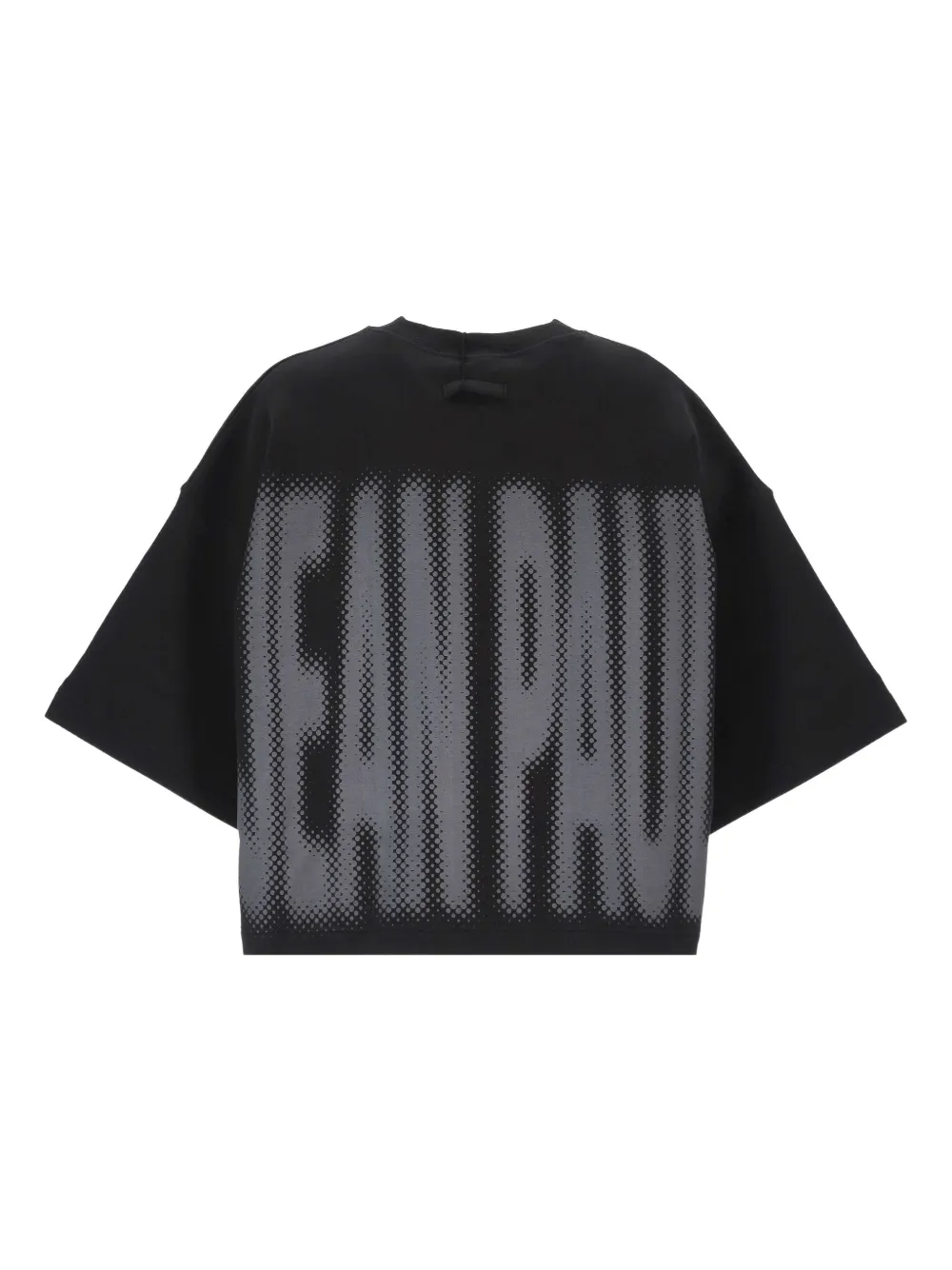 Jean Paul Gaultier halftone-logo print T-shirt Zwart