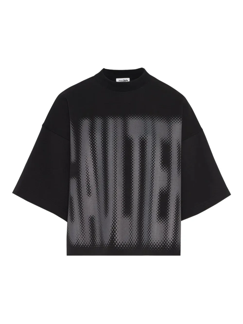 Jean Paul Gaultier halftone-logo print T-shirt - Schwarz