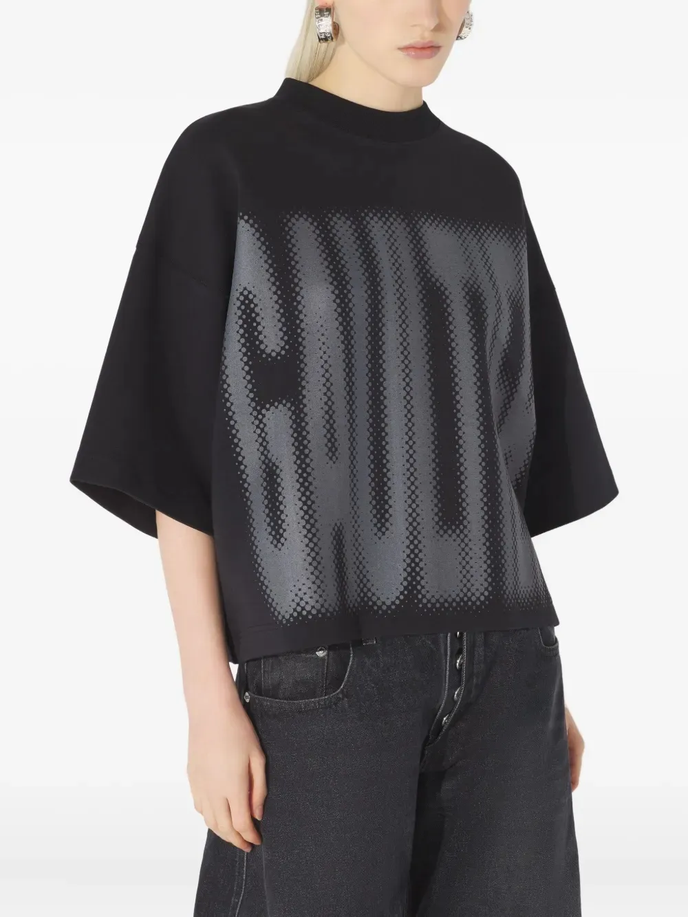 Jean Paul Gaultier T-shirt met logoprint Zwart