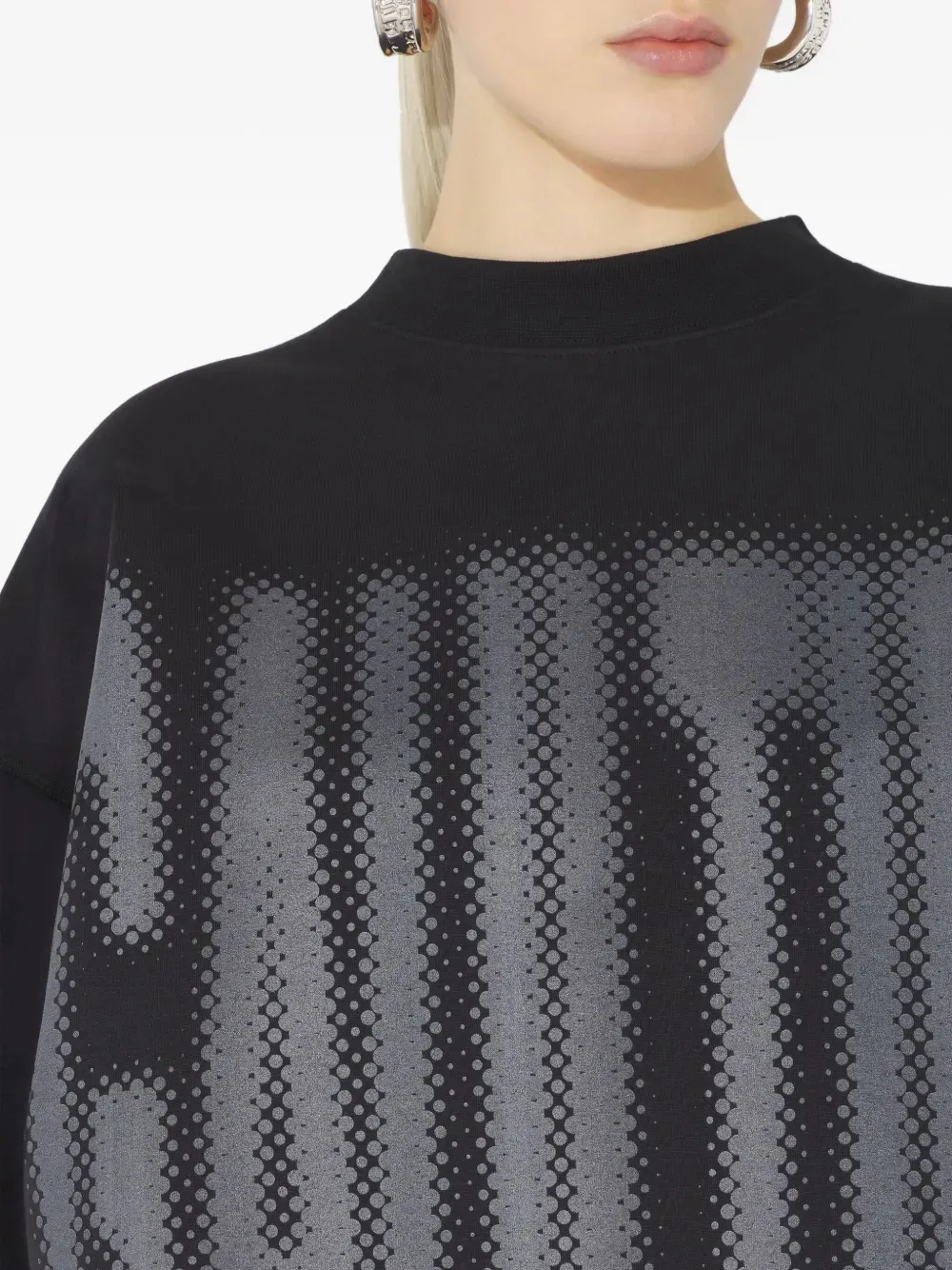 Jean Paul Gaultier T-shirt met logoprint Zwart