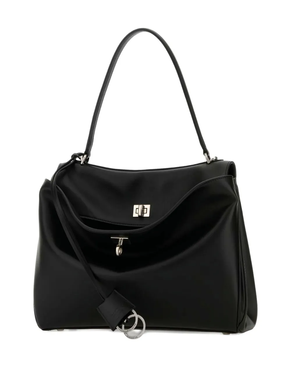 Balenciaga medium Rodeo calfskin top-handle tote bag Zwart