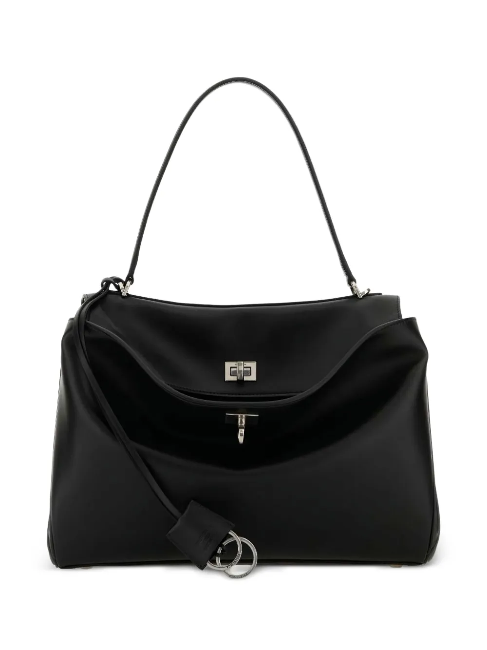 Balenciaga Medium Rodeo shopper van kalfsleer met handgreep Zwart