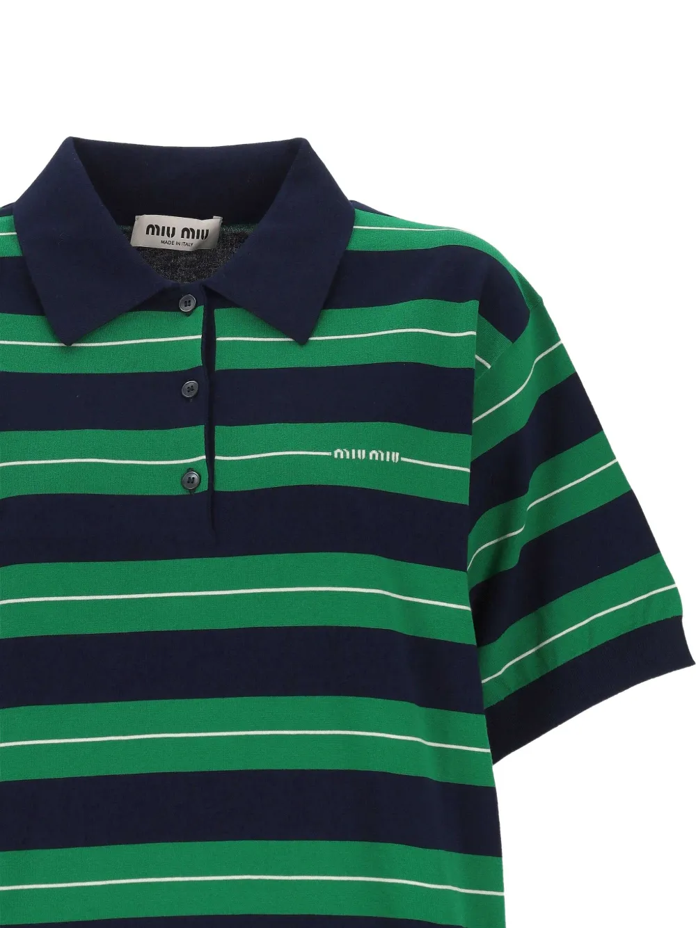 Miu Gestreept poloshirt Blauw