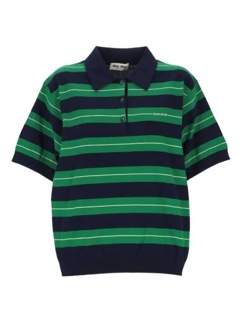 Miu Miu striped polo shirt