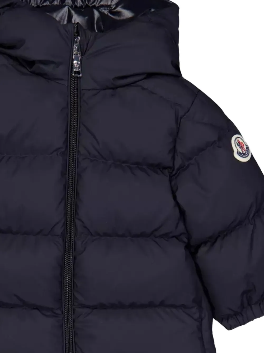 Moncler Enfant Donsjack met capuchon Blauw