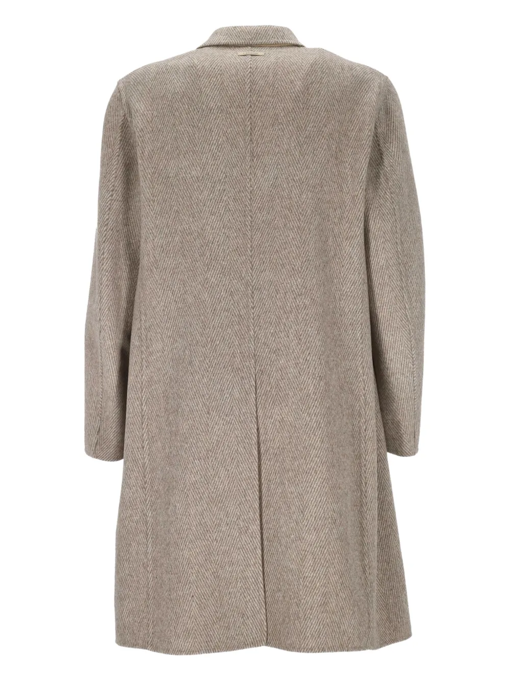 Lardini herringbone three-button coat Bruin