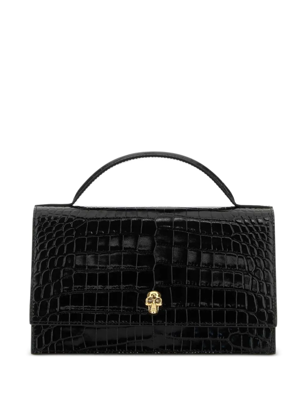 Alexander McQueen Shopper verfraaid met doodskop Zwart