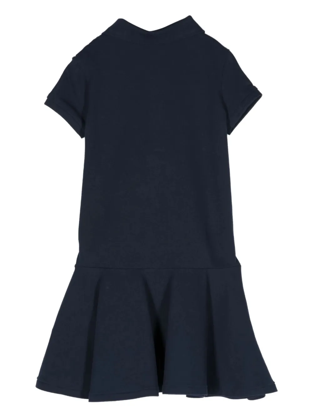 POLO RALPH LAUREN KIDS Flared jurk met geborduurd logo Blauw