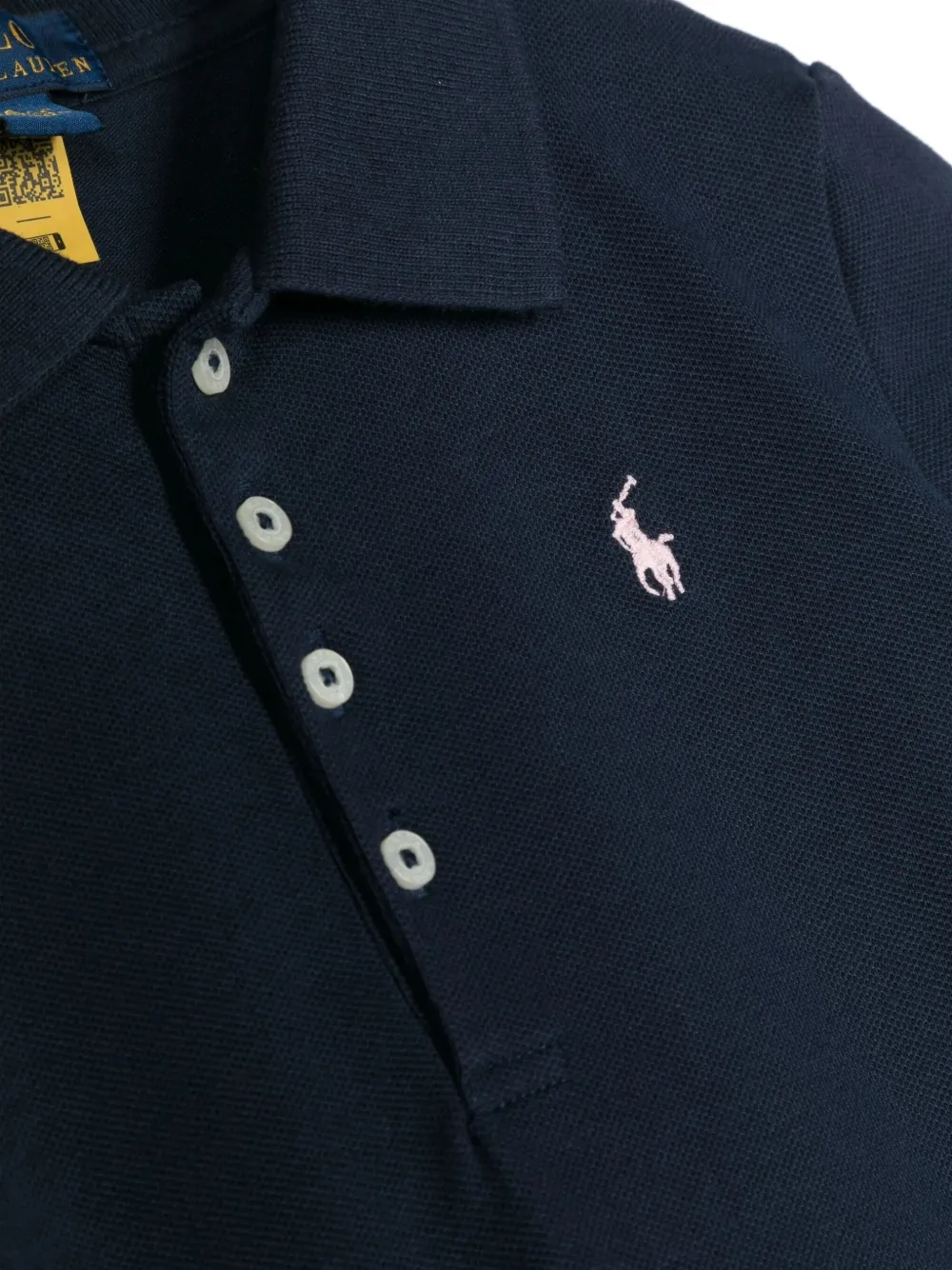 POLO RALPH LAUREN KIDS Flared jurk met geborduurd logo Blauw