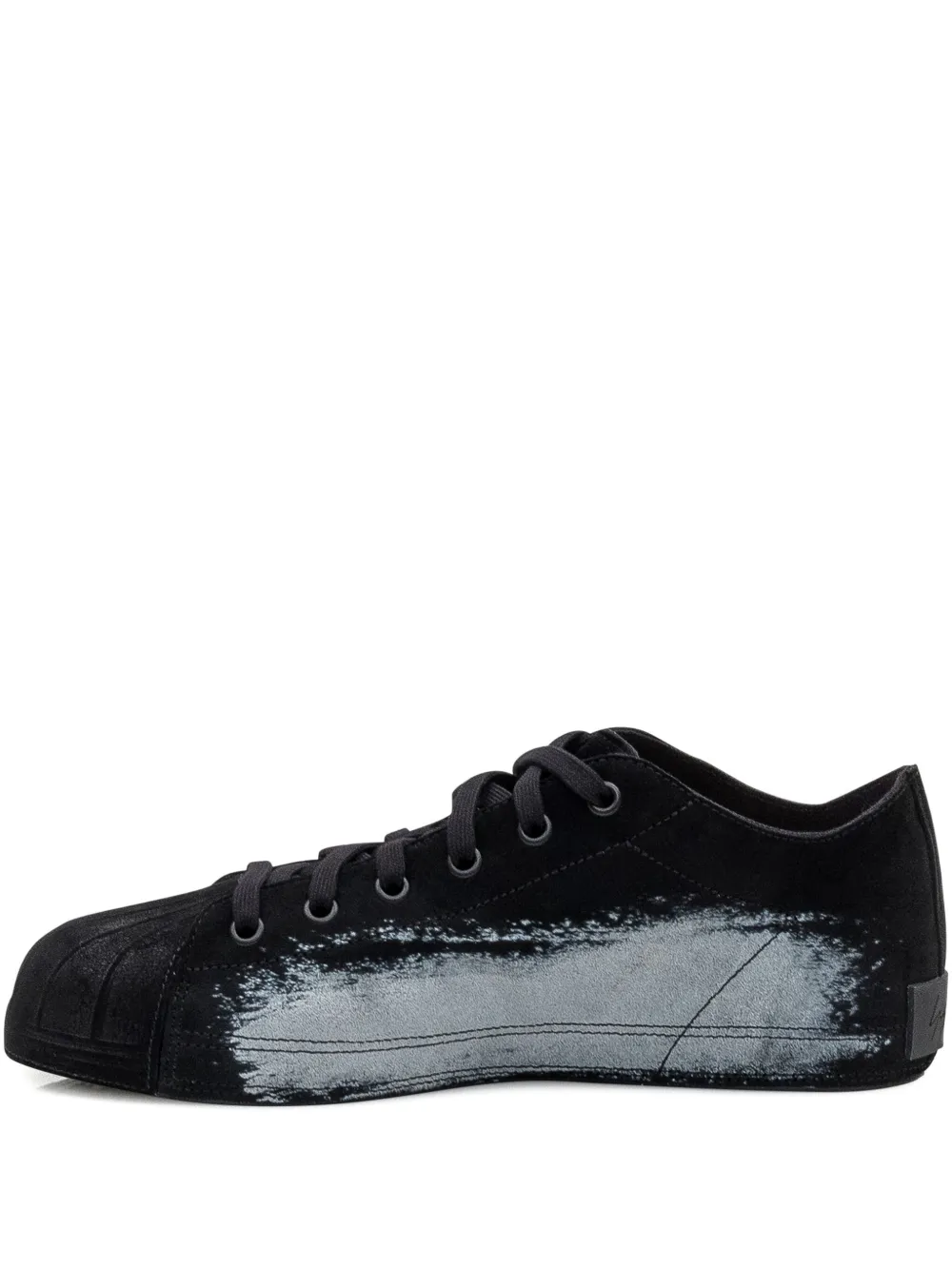 Y-3 Nizzastar LQ paint-splatter sneakers Black