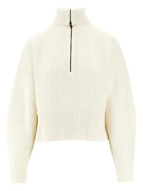 Max Mara half-zip ribbed pullover 