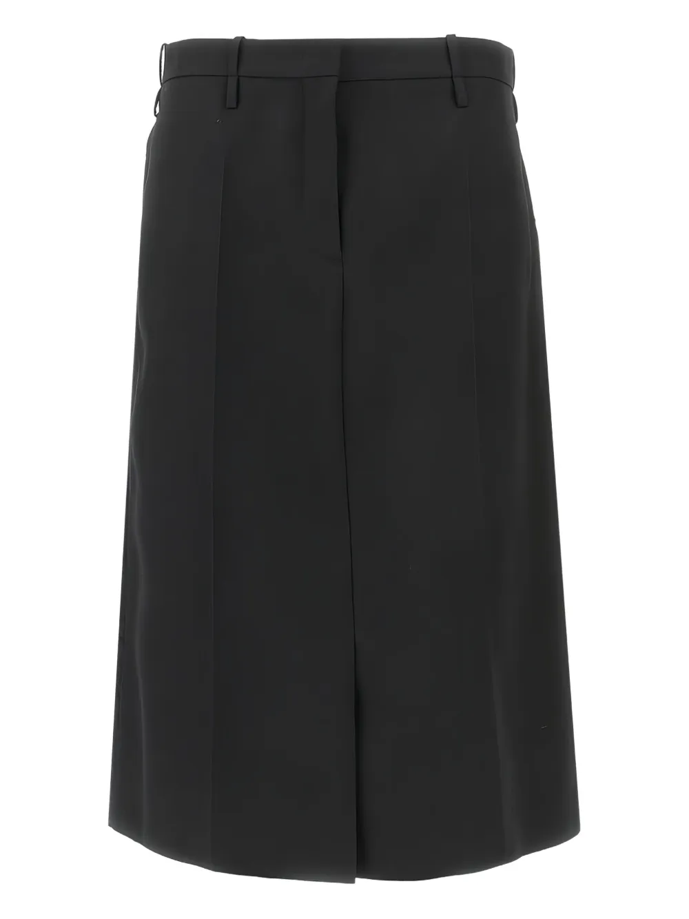 Jil Sander Midi-plooirok Zwart