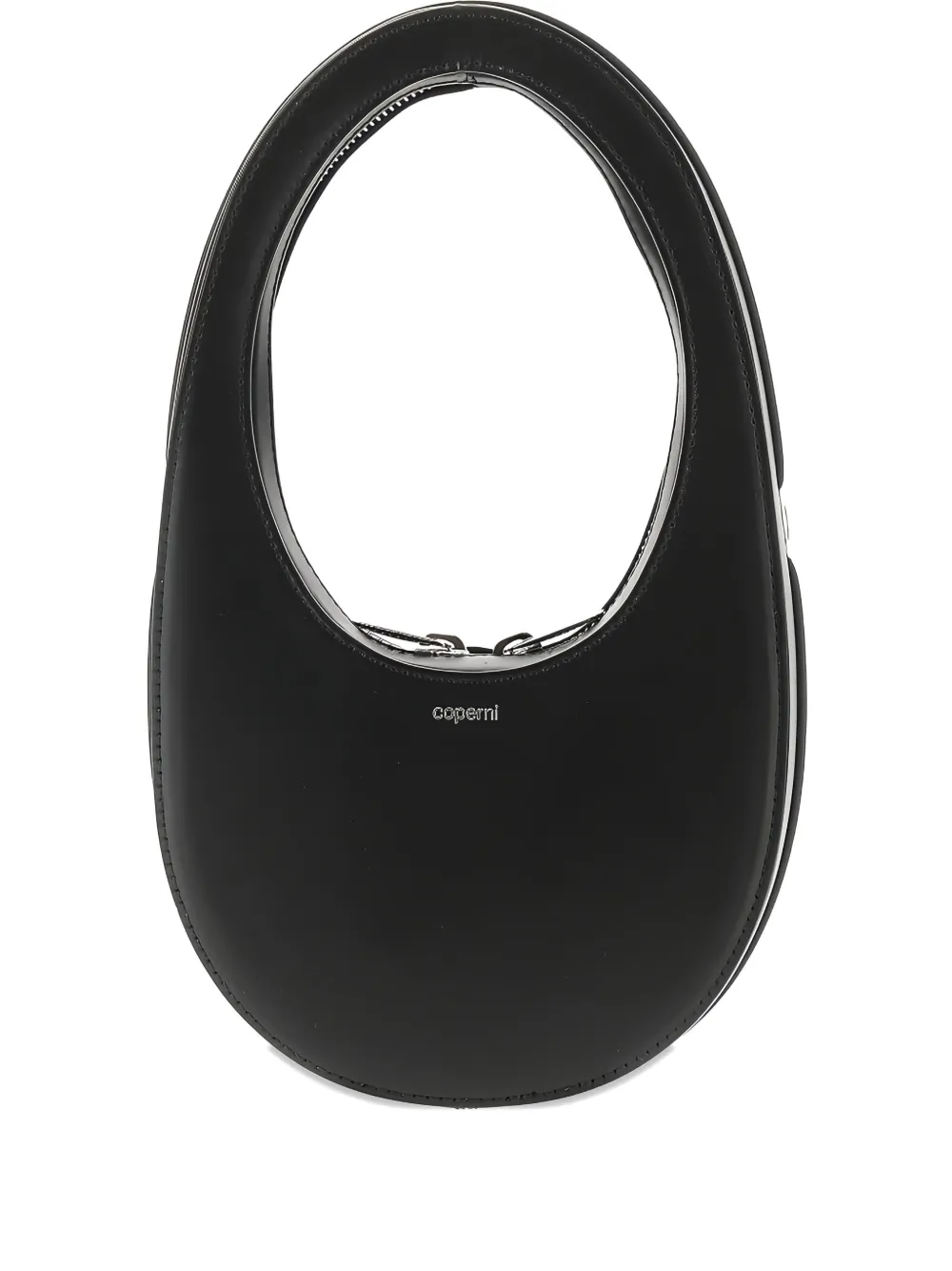 mini Swipe oval-frame leather tote bag