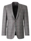 Canali checked single-breasted blazer - Grey