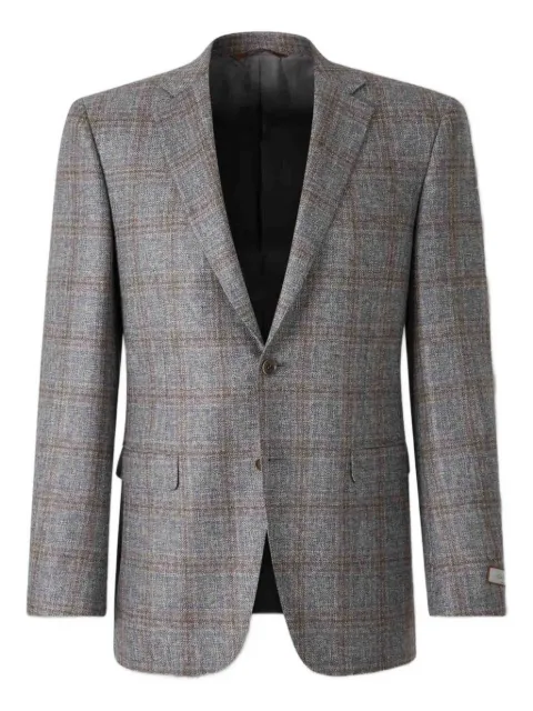 Canali blazer con botones y cuadros estampados