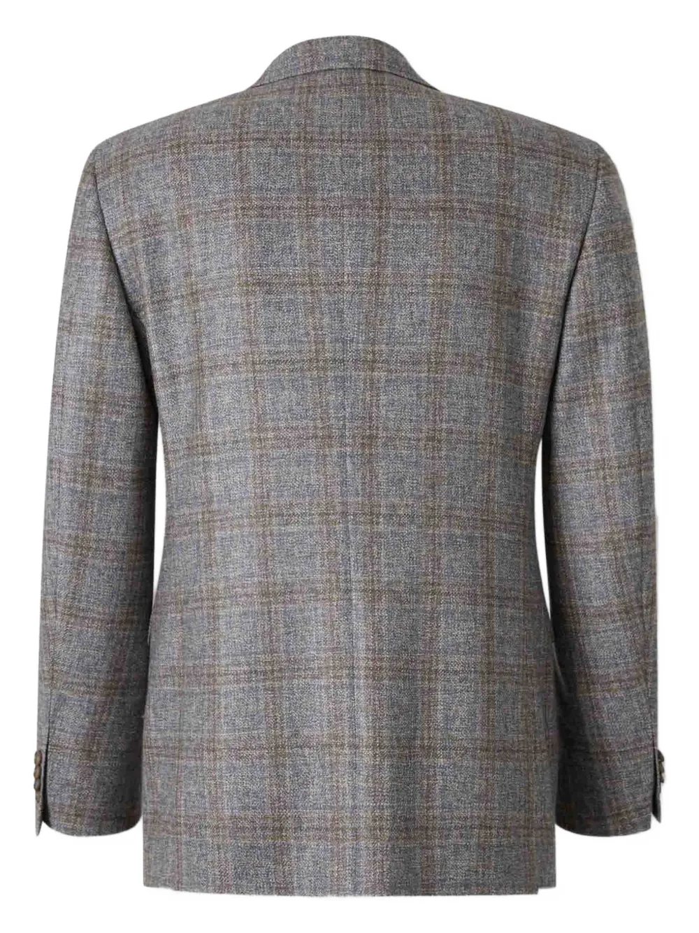 Canali Geruite blazer Grijs