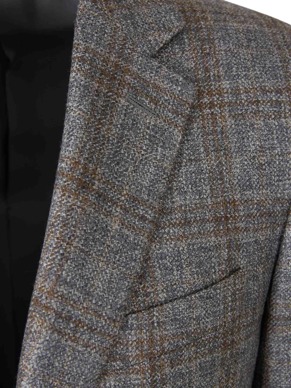 Canali Geruite blazer Grijs