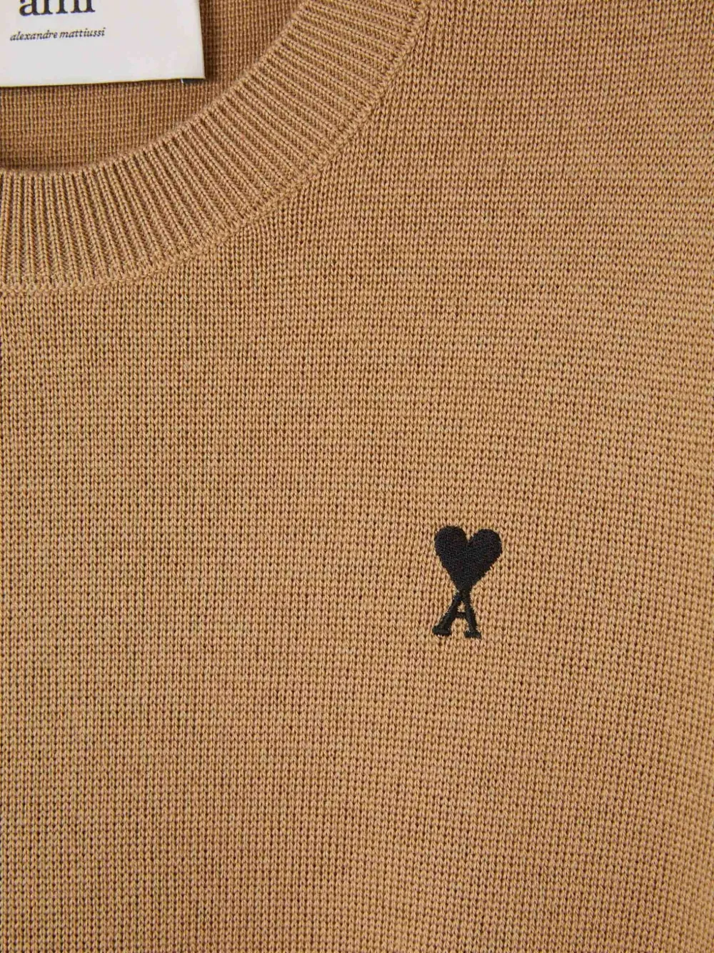 AMI Paris Ami de Coeur sweater Bruin