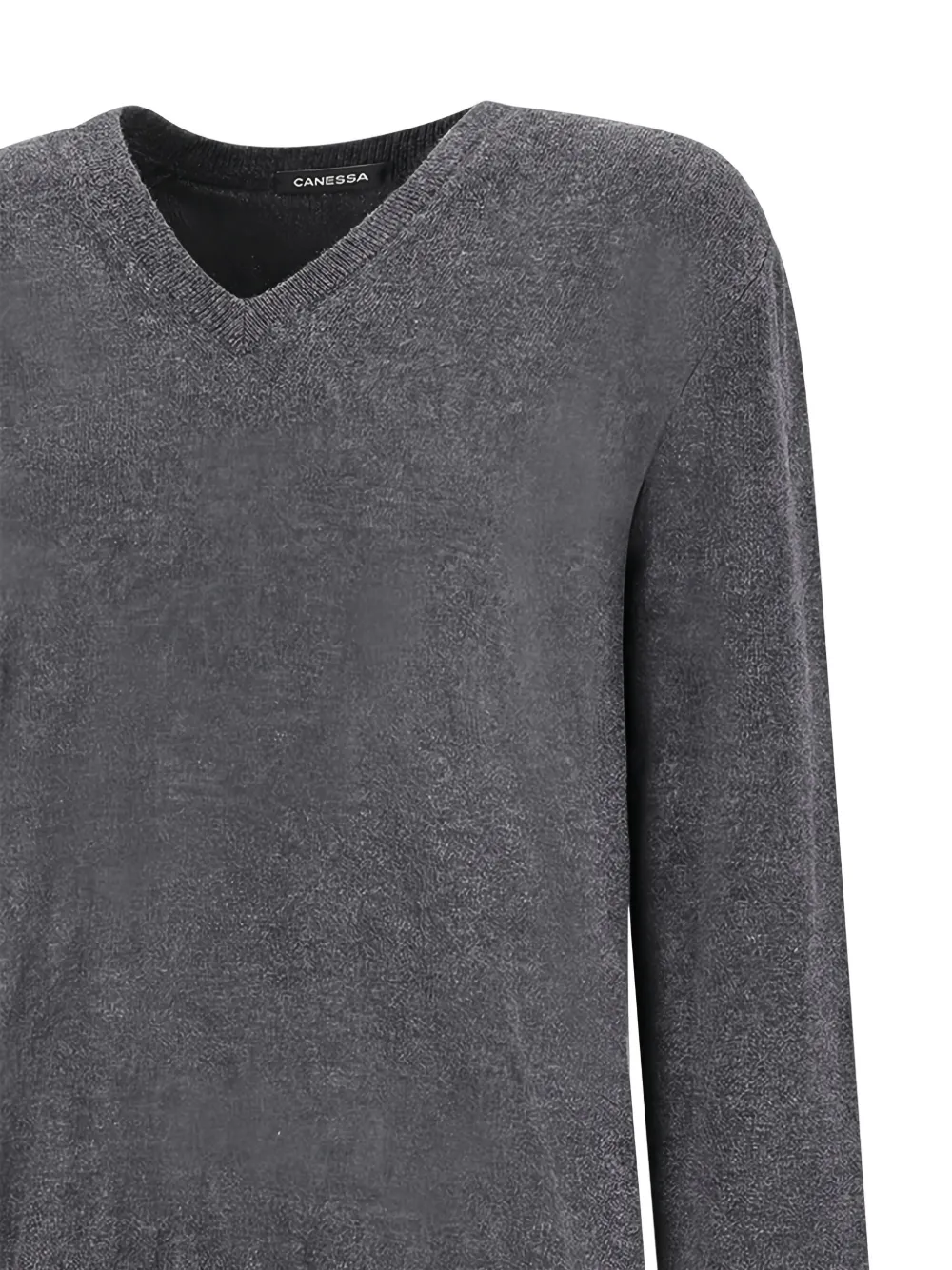 Canessa V-neck Jumper In Gray