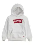 Levi's Kids logo-tab hoodie - White