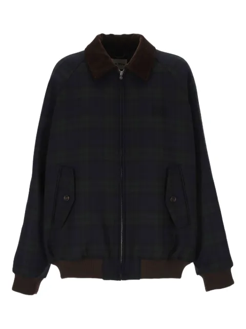 Miu Miu cord-collar checked jacket