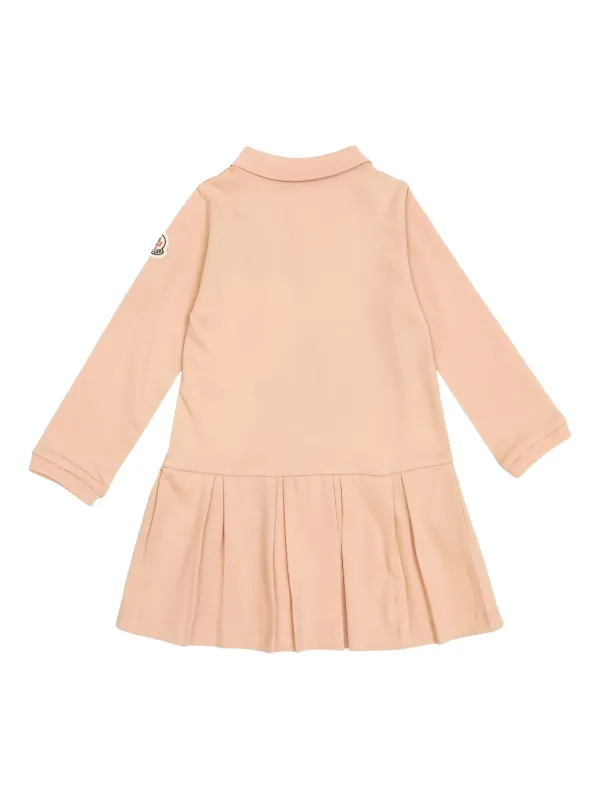 Moncler Enfant プリーツ ポロワンピース | ピンク | FARFETCH JP