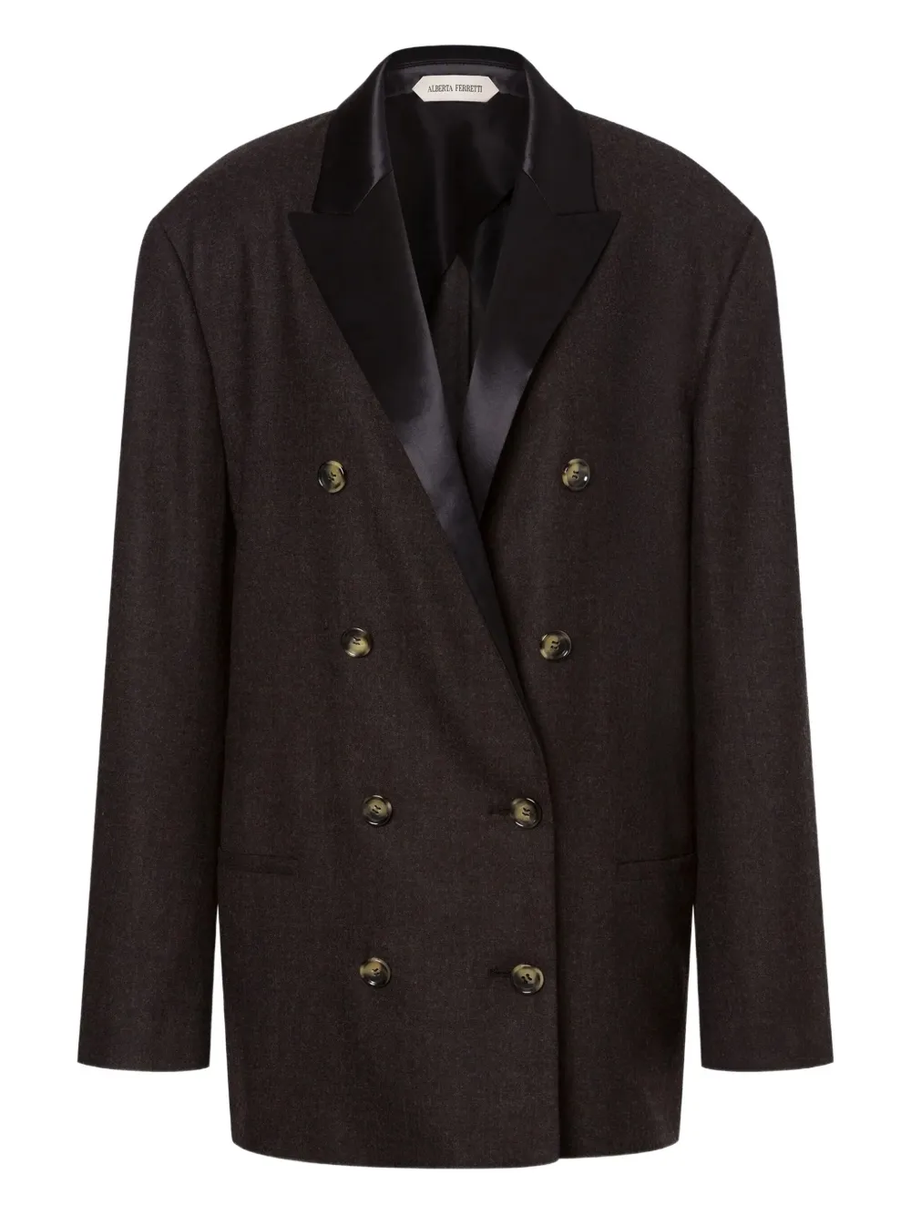 Alberta Ferretti double-breasted blazer Bruin