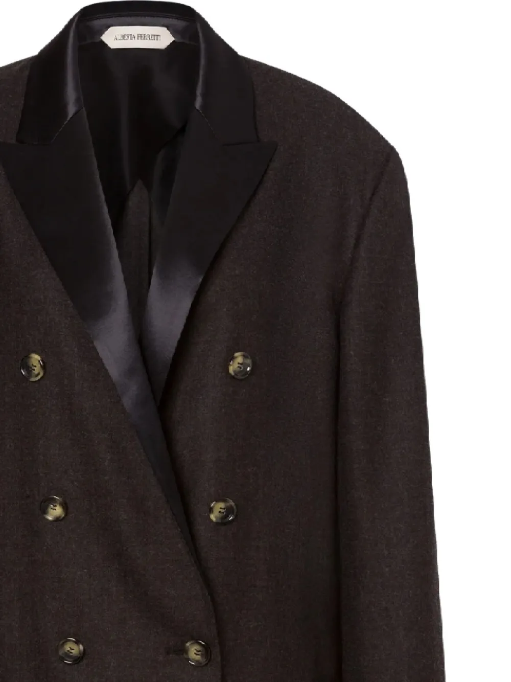 Alberta Ferretti double-breasted blazer Bruin