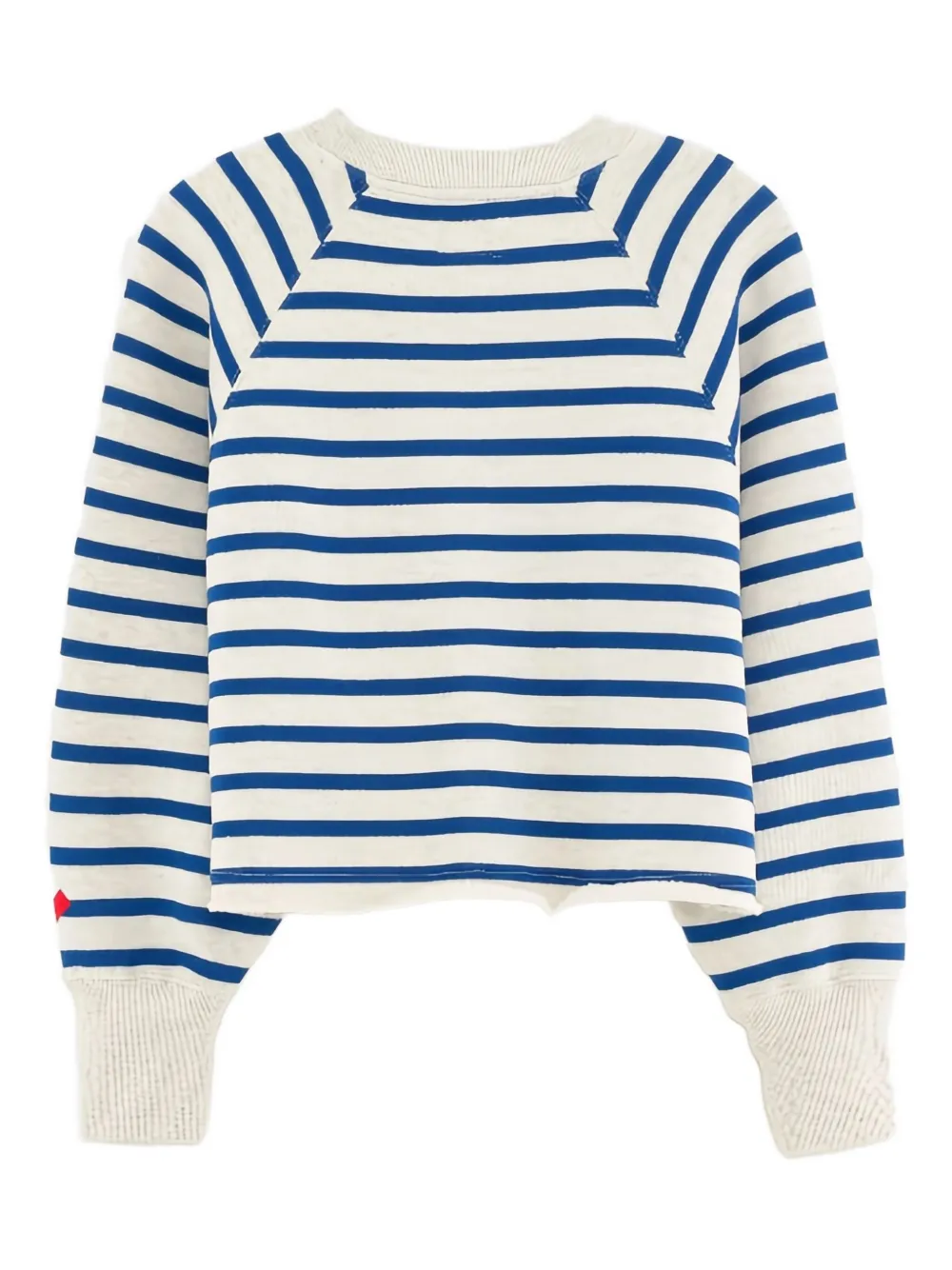 Bellerose Kids striped-pattern raglan-sleeve sweater Wit