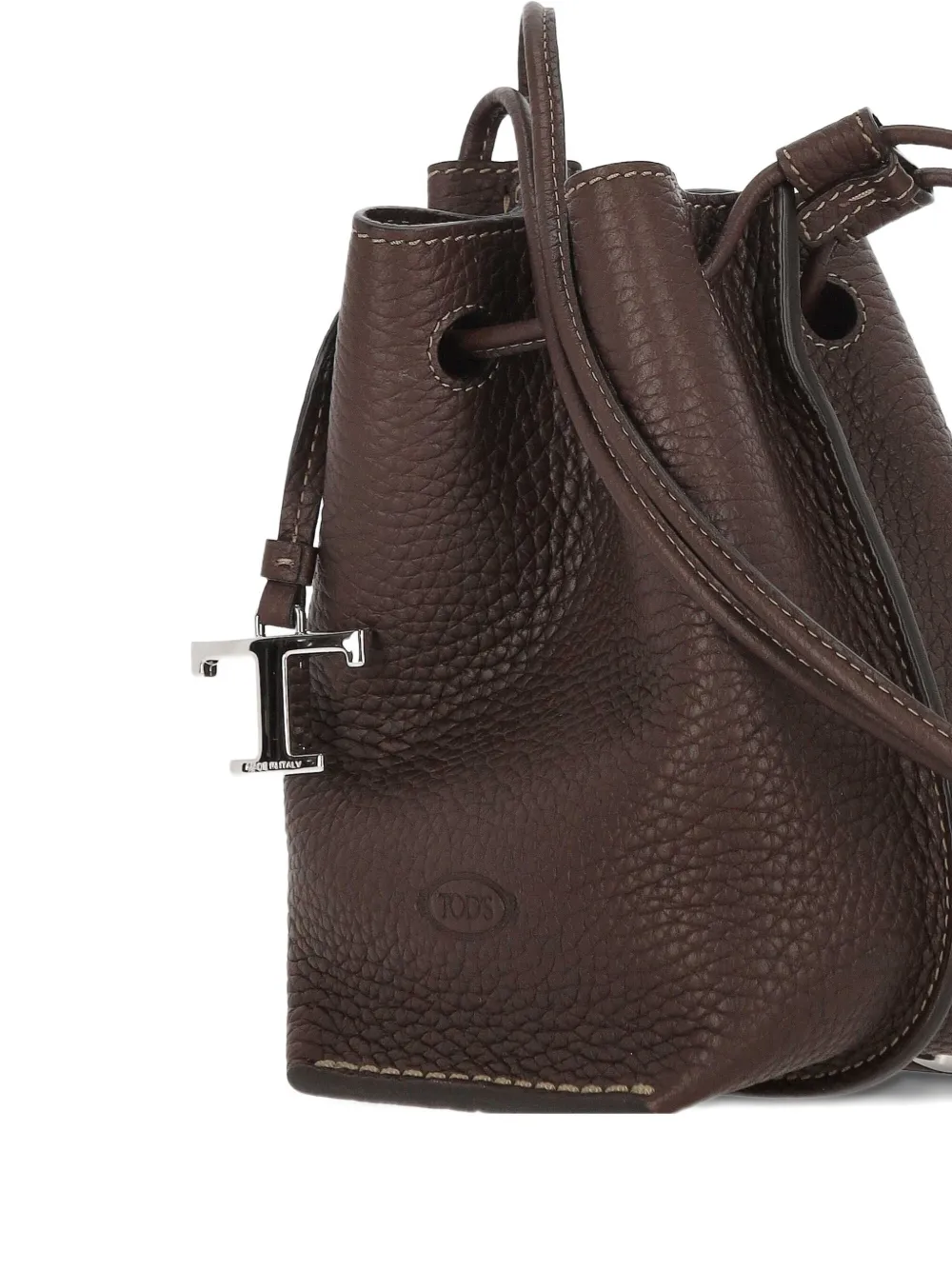 Tod's Leather Bucket Bag In Brown