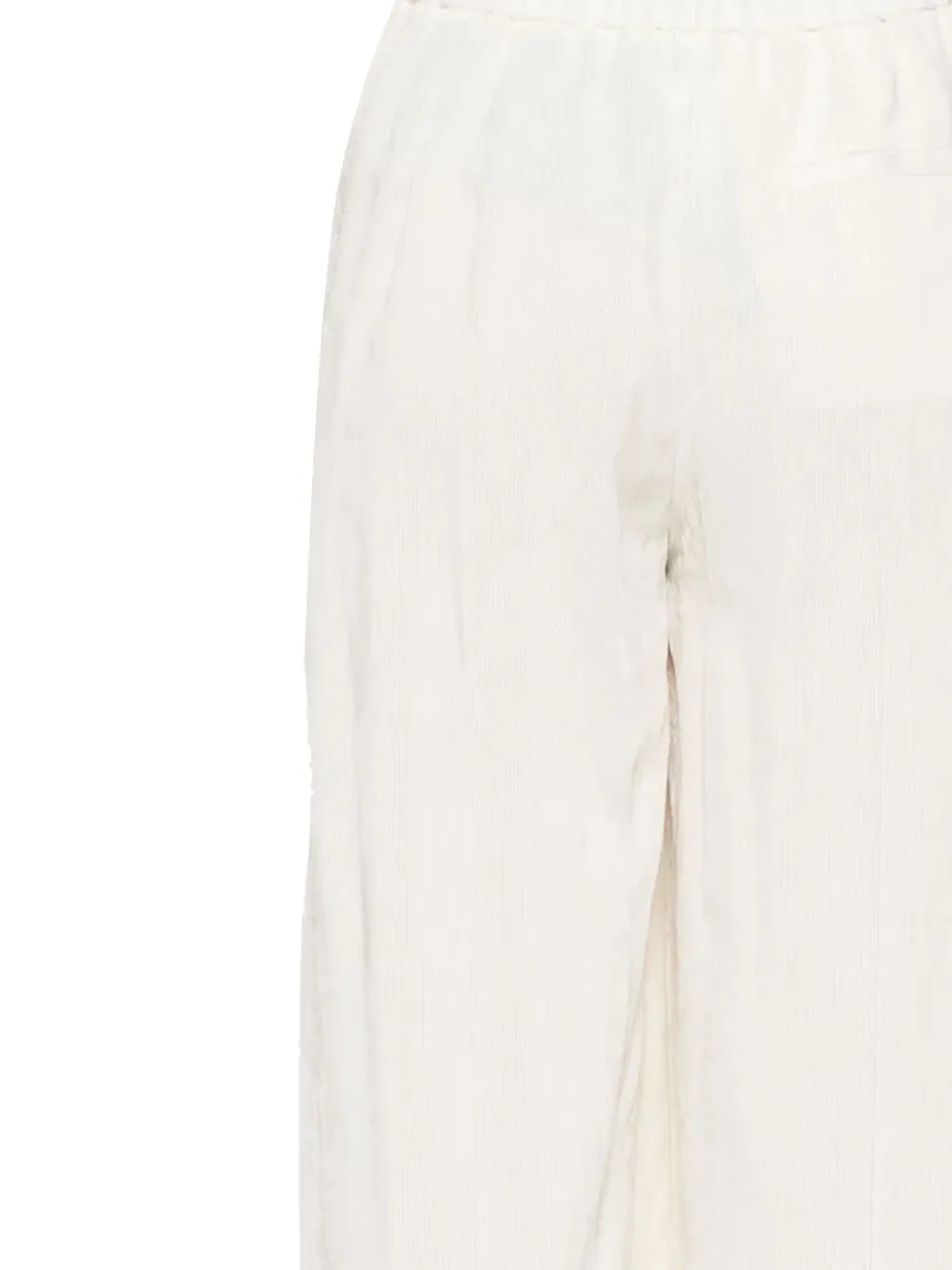 Forte Forte Pleated Wide-leg Trousers In White