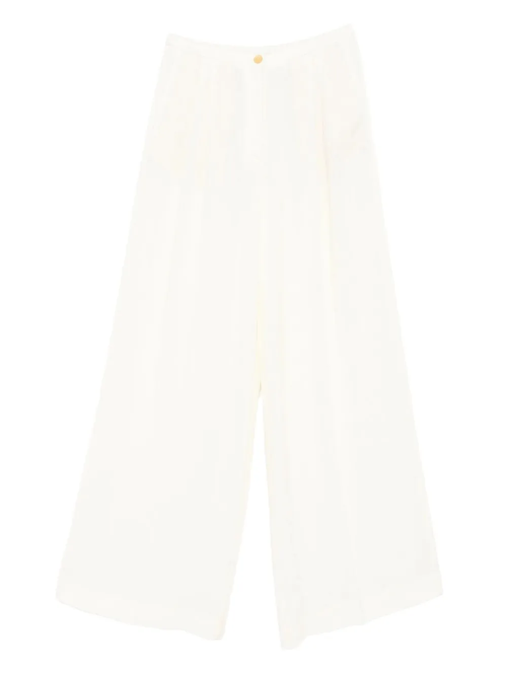 Forte Forte プリーツ ワイドパンツ - ニュートラル