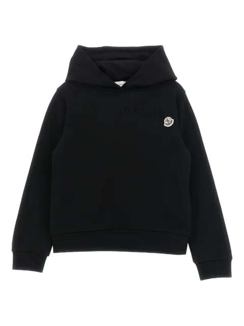 Moncler Enfant hoodie con logo bordado