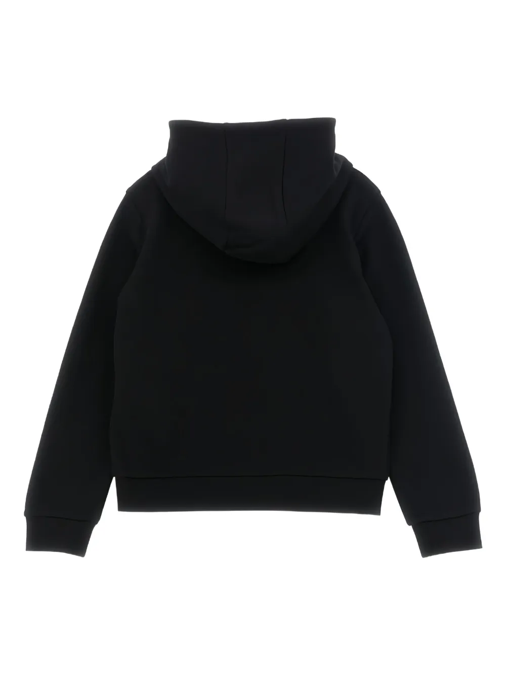 Moncler Enfant Hoodie met geborduurd logo Zwart