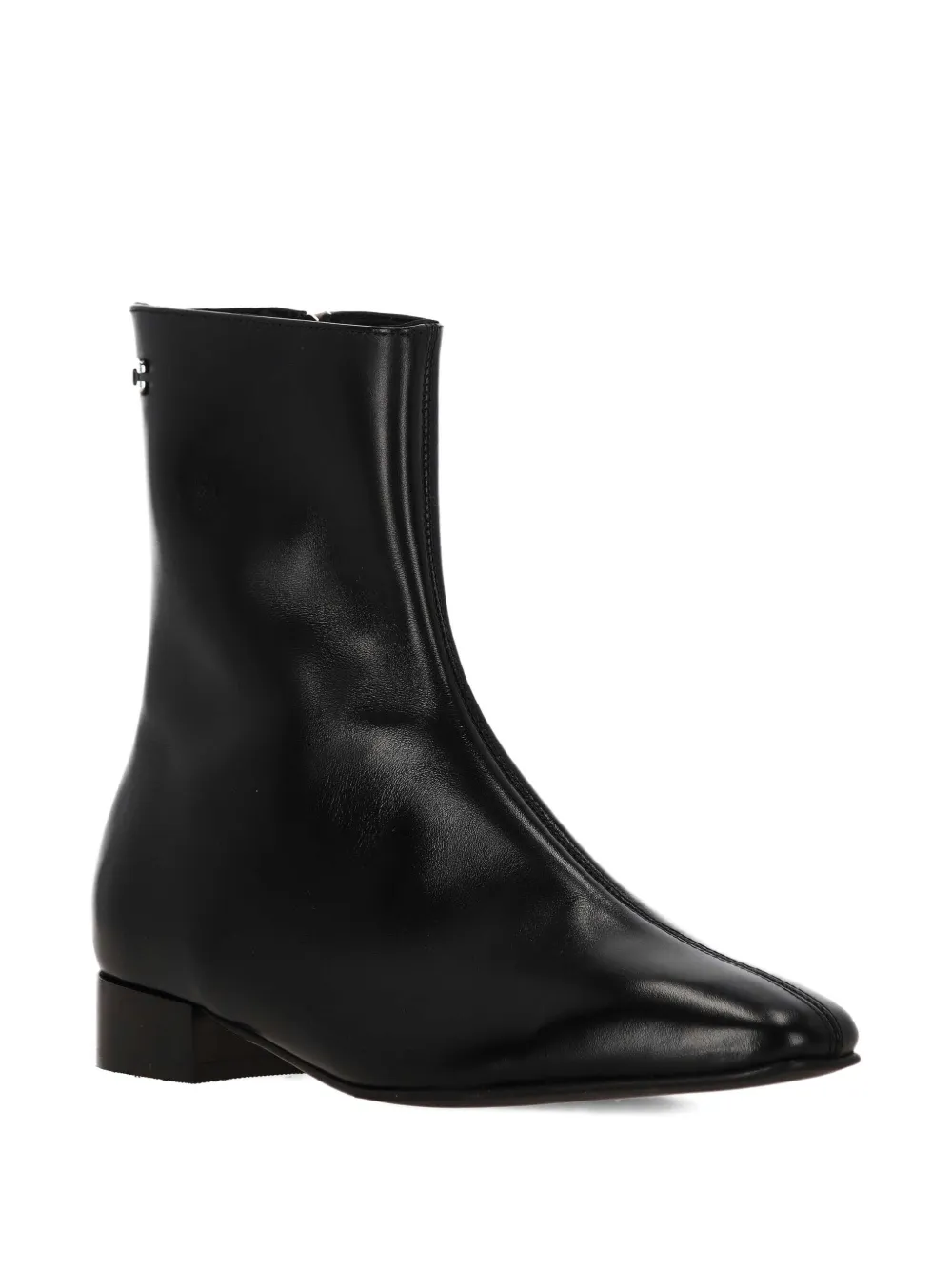 Carel Paris leather zip boots Black