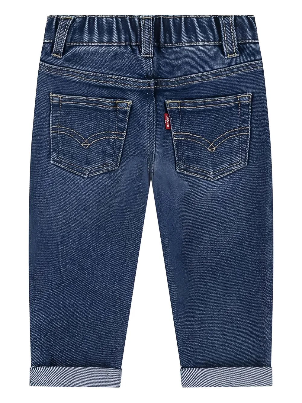 Levi's Kids cuffed elasticated jeans Blauw