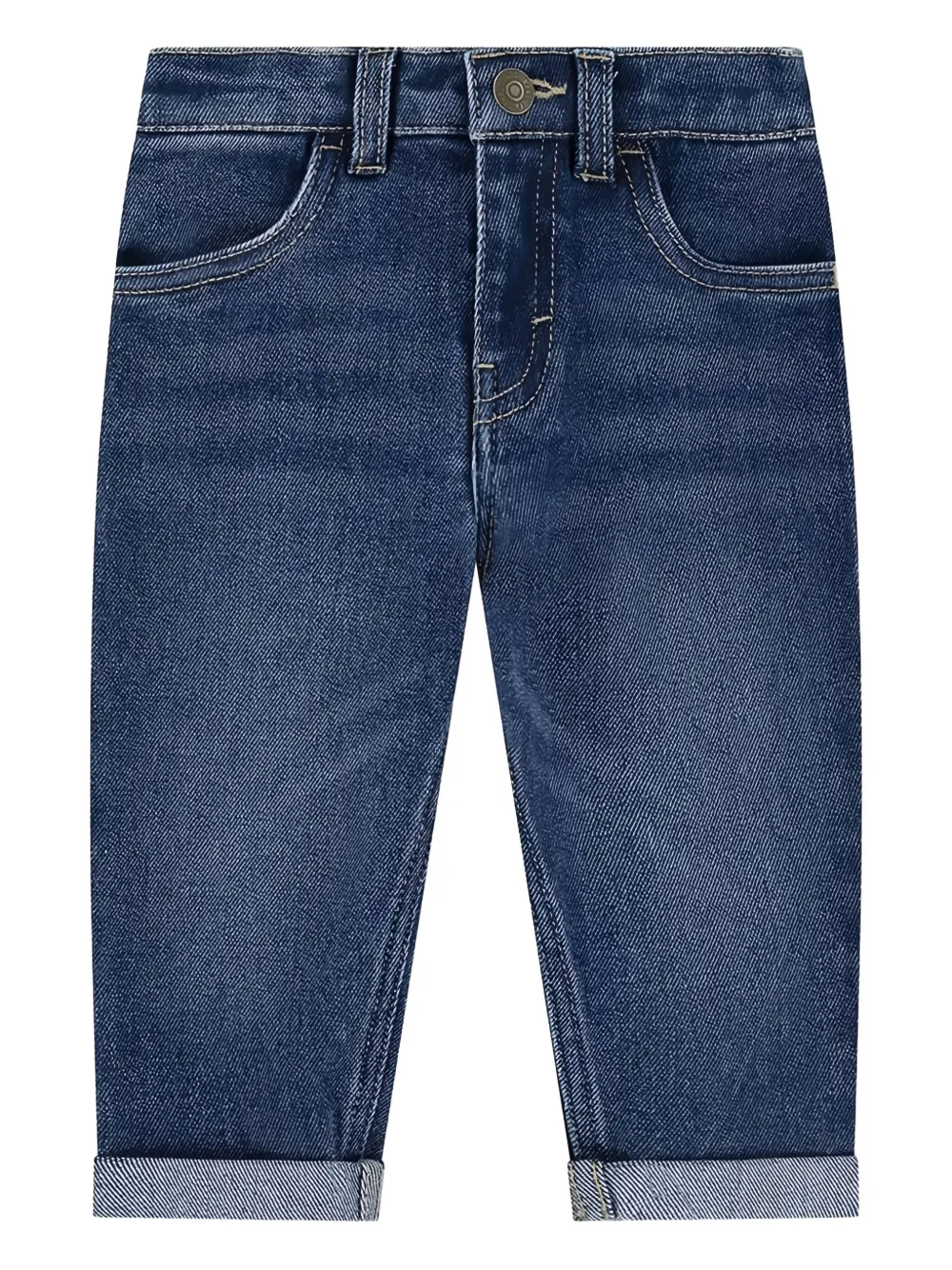 Levi's Kids cuffed elasticated jeans Blauw