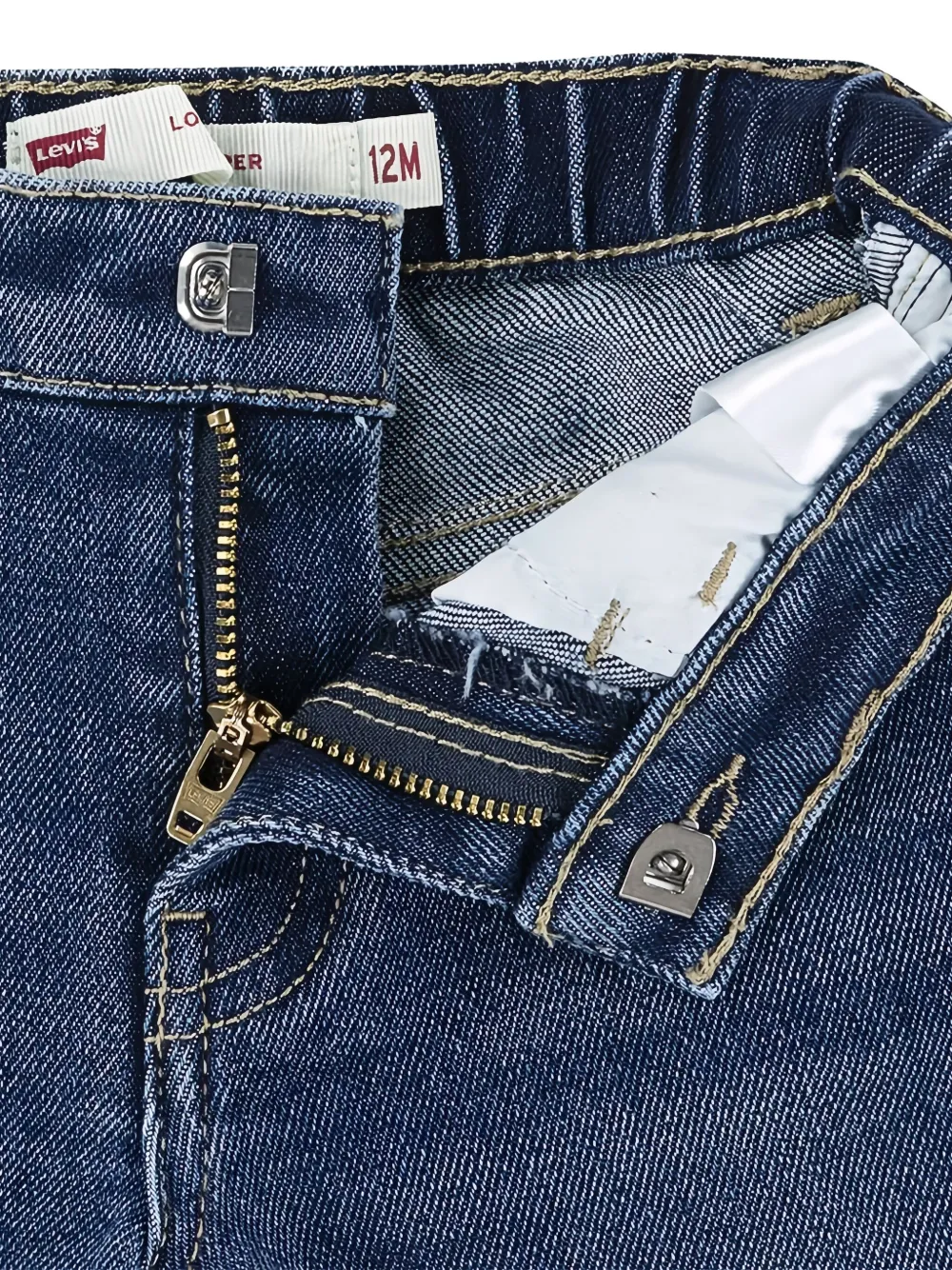 Levi's Kids cuffed elasticated jeans Blauw
