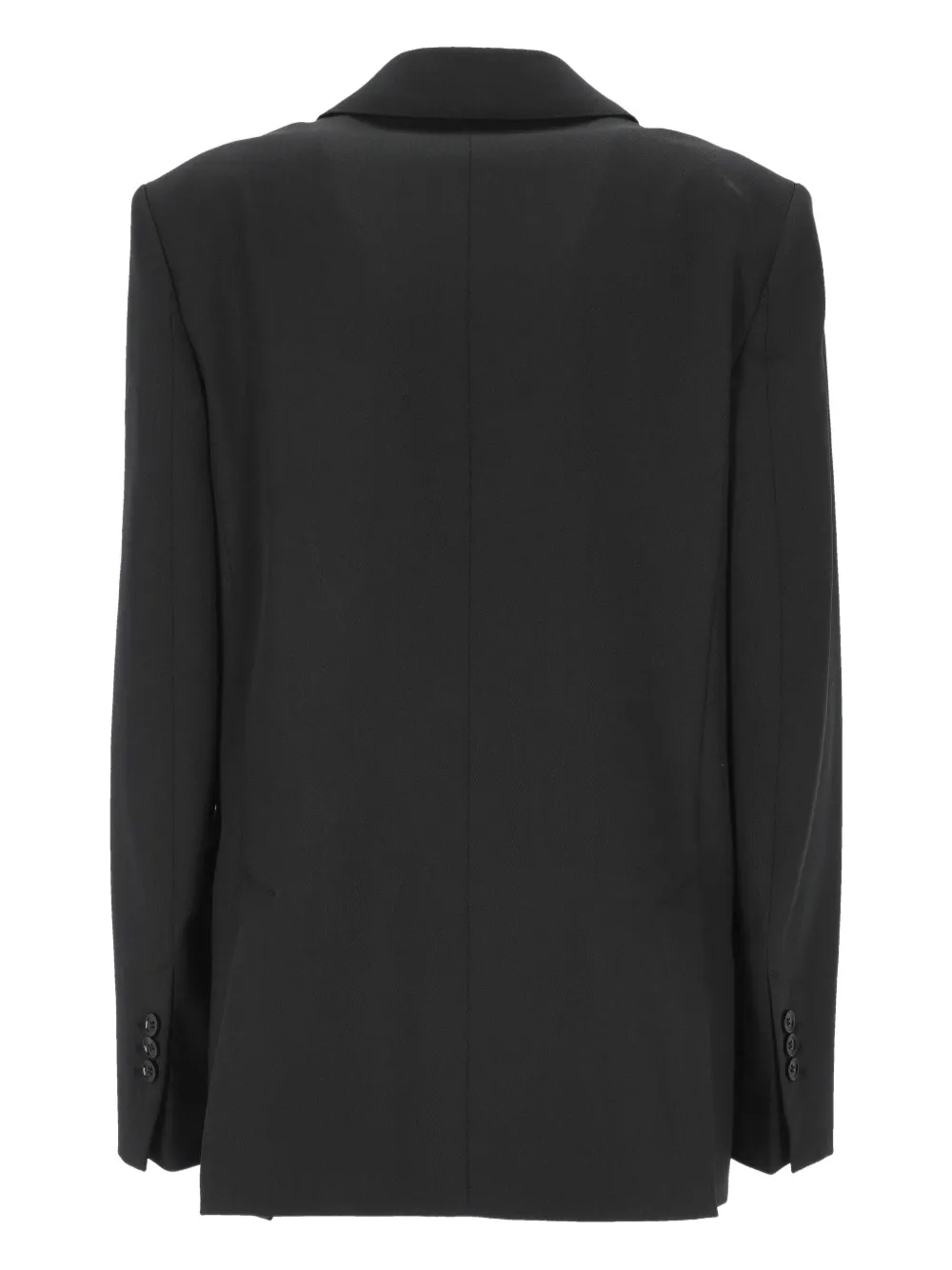 AMI Paris Blazer met twee knopen en gewatteerde schouders Zwart