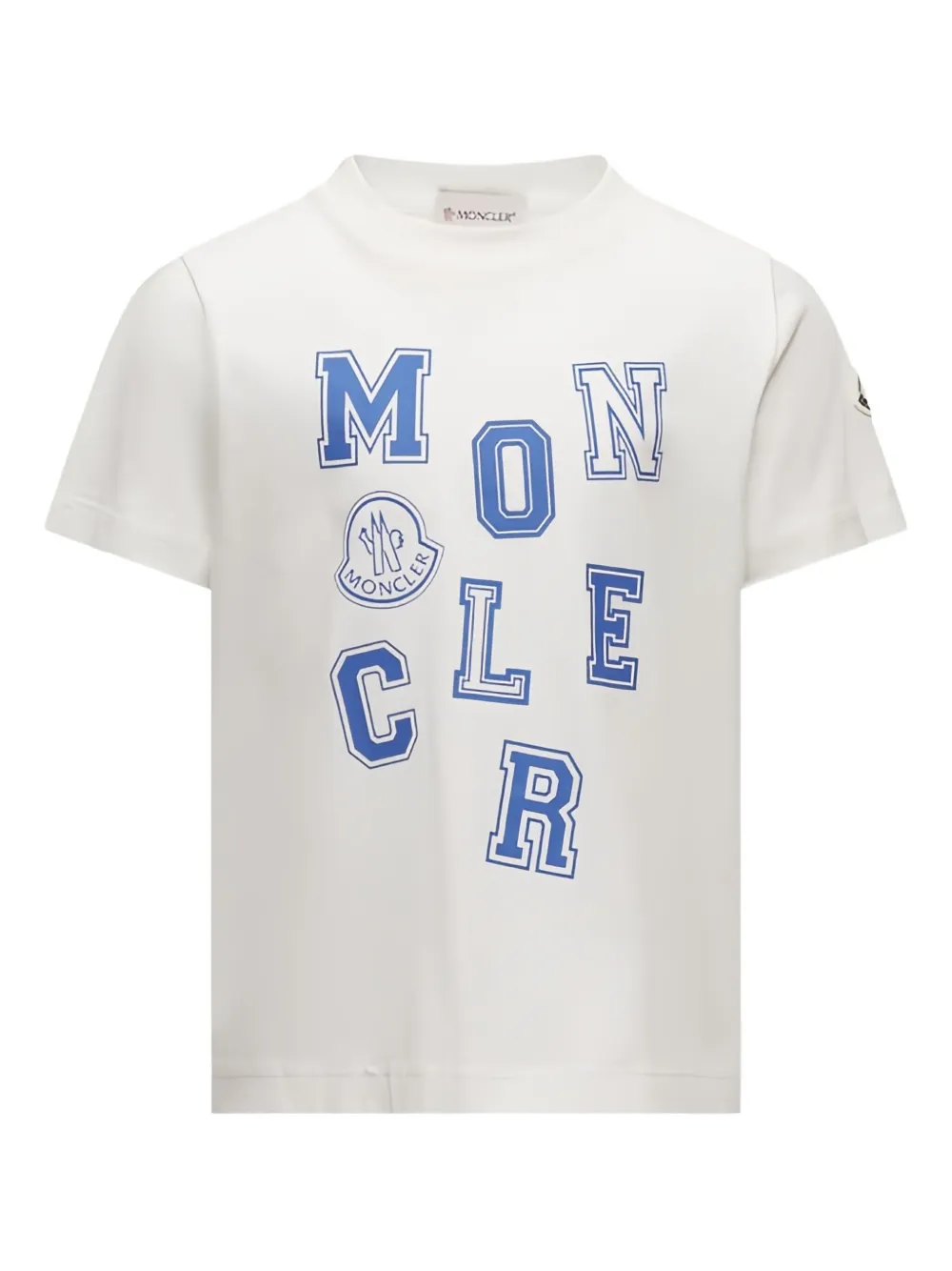 Moncler Enfant logo-print cotton T-shirt Wit