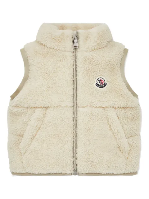 Moncler Enfant فيست مبطن بياقة شيربا
