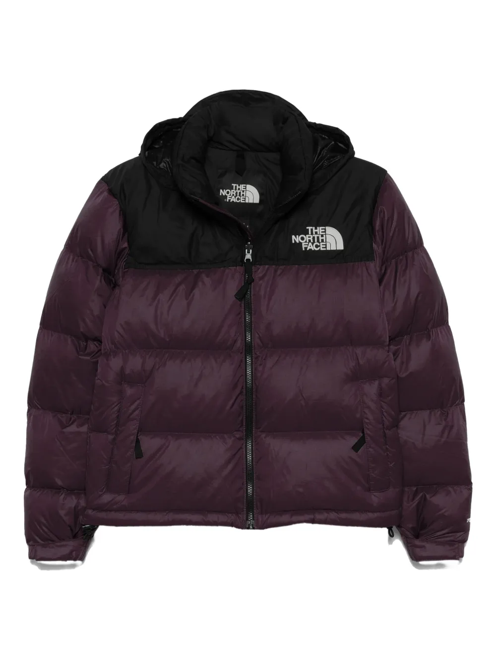 The North Face hooded puffer jacket Paars