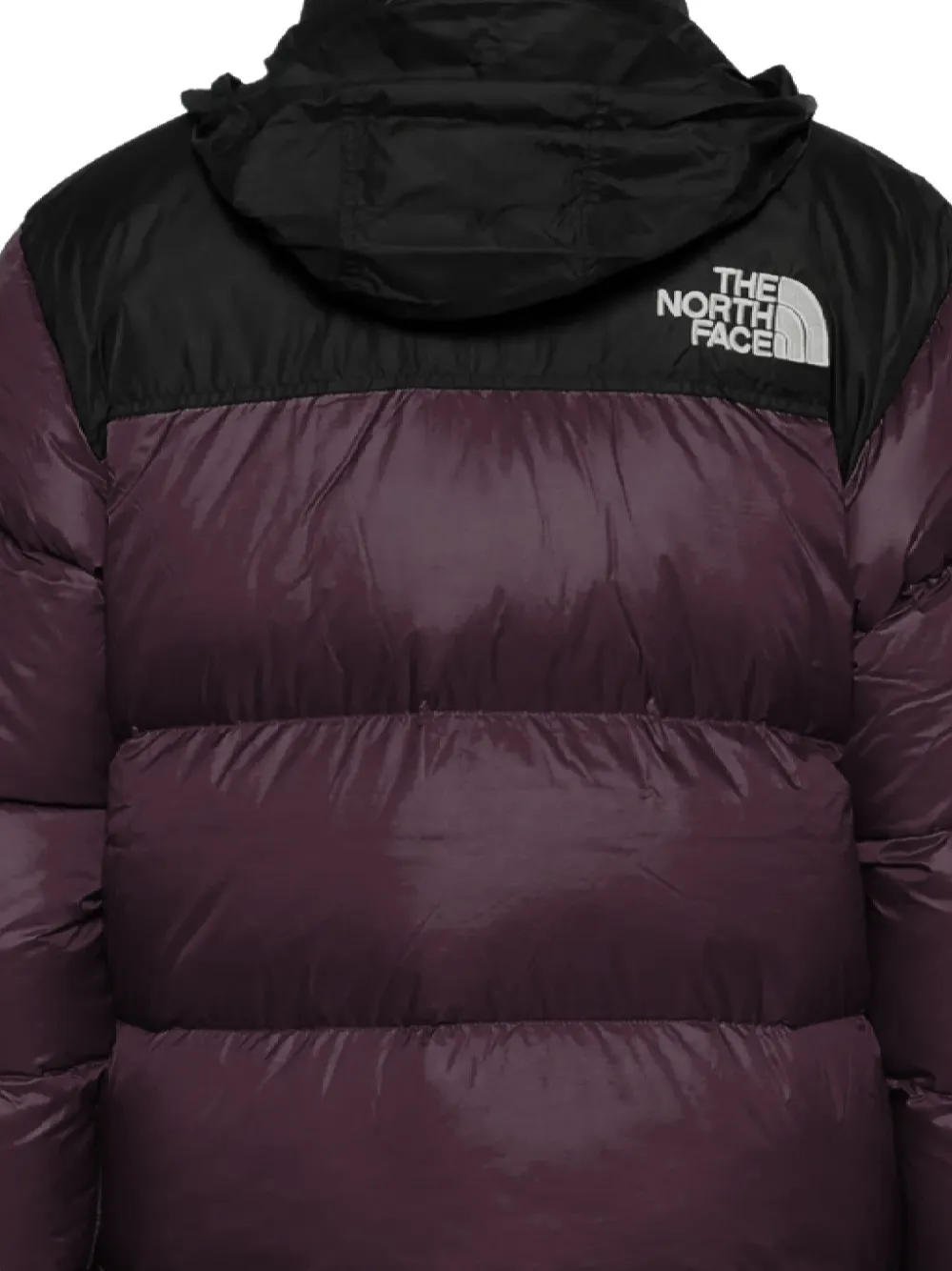 The North Face hooded puffer jacket Paars