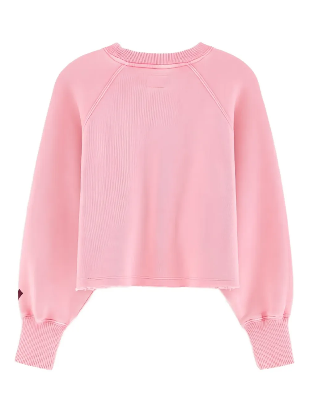 Bellerose V-detail Raw-edge Sweatshirt In Pink