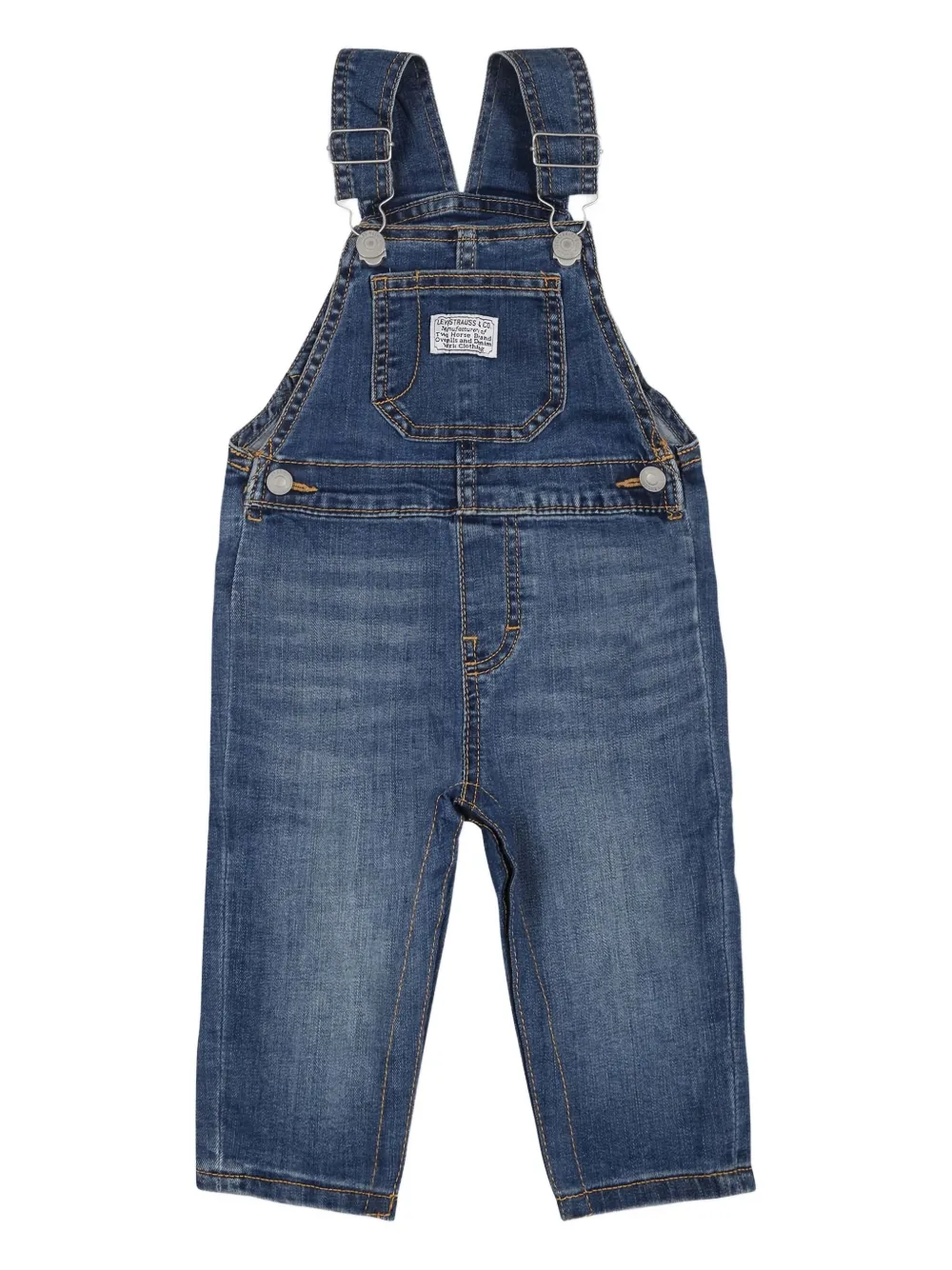 Levi's Kids Overall van spijkerstof met opgestikte zak Blauw