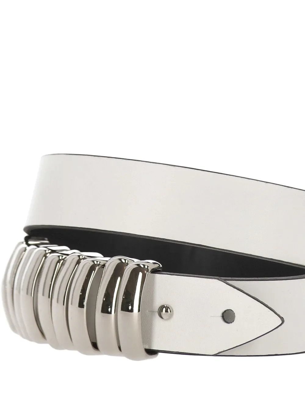 Federica Tosi Leren riem - Wit