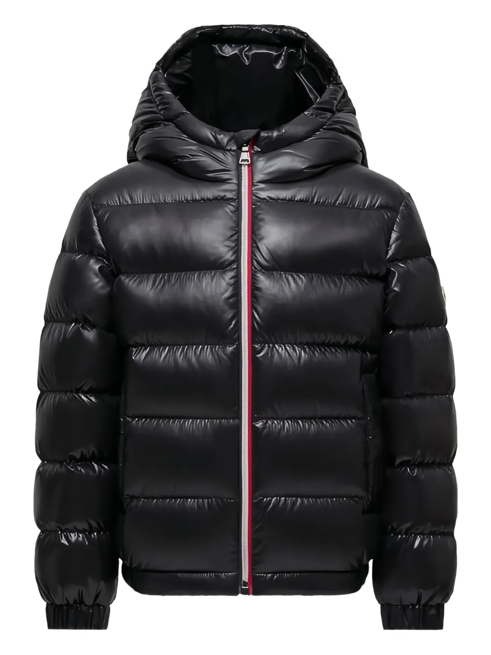 Moncler Enfant chamarra capitonada con capucha | negro | Image 1