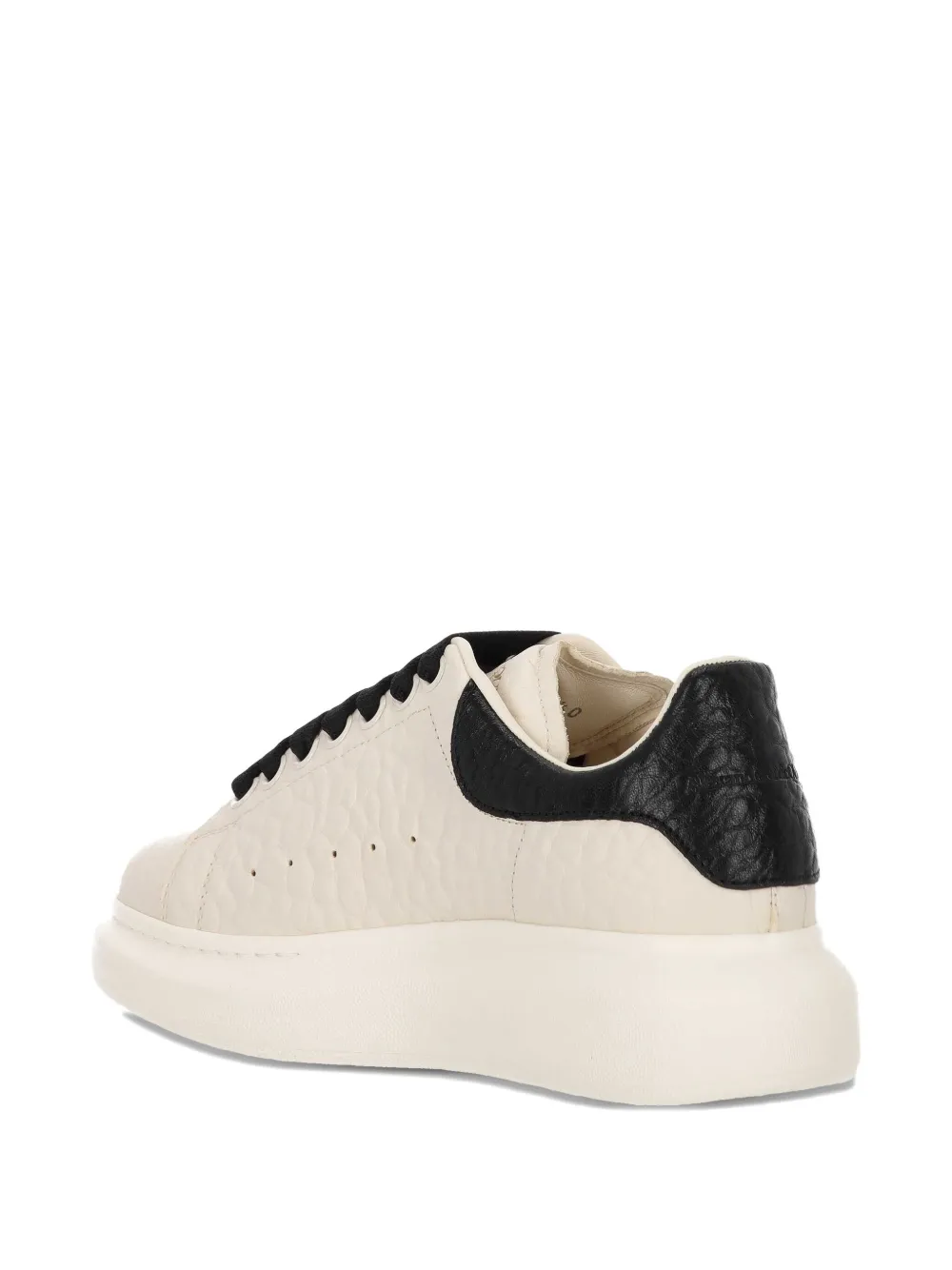 Alexander McQueen Oversized leather low-top sneakers Neutrals