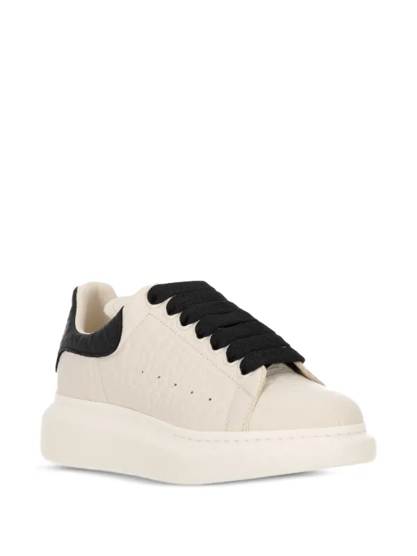 Alexander McQUEEN 836663J161N0446 関税送料込 Alexander McQueen Oversized Leather low-top Sneakers