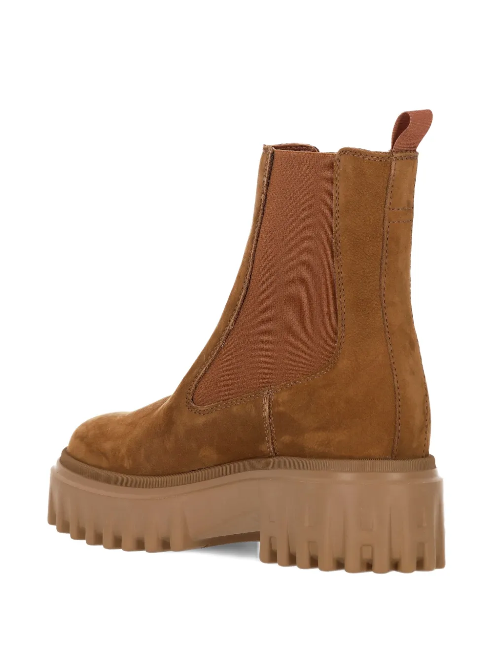 Hogan elastic-panel platform boots Brown